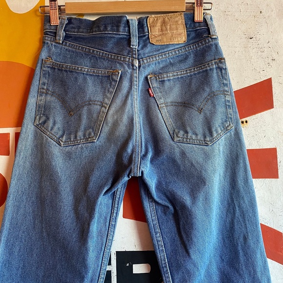 1970s Big E Levi's 505 Made in the USA Jeans 27" x 31" - Picture 6 of 8